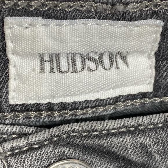 Hudson Krista Super Skinny Denim Jeans Ana Gray Size 26 - Picture 10 of 11